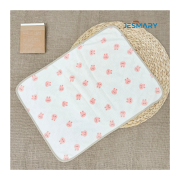 Lót chống thấm cho bé sơ sinh vải xô Muslin hình thỏ hồng